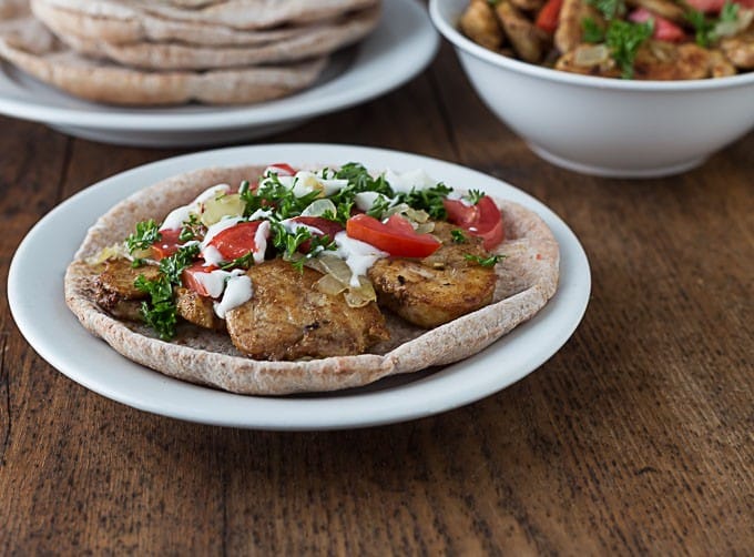 Easy (non-grilled) Chicken Shawarma Recpe | ethnicspoon.com