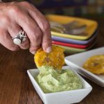 A Latin American favorite: Tostones with avocado cream sauce. | ethnicpsoon.com