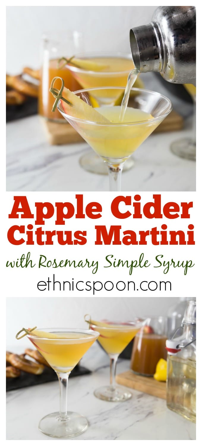 Citrus Apple Cider Martini - Analida's Ethnic Spoon