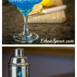Blue Margarita recipe with lemons, tequila and blue curacao | ethnicspoon.com