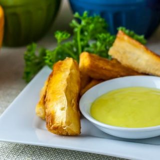 aioli with fried yuca