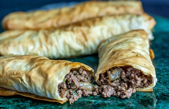 Burek is meat wrapped in phyllo