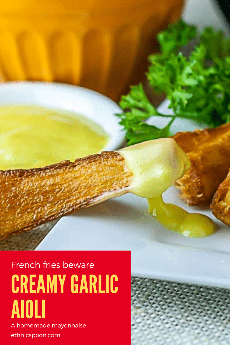 Easy homemade mayonnaise Aioli Analida's Ethnic Spoon