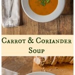 Irish inspired carrot coriander soup with a nice crusty bread plus the history of carrots throught the ages. | ethnicspoon.com