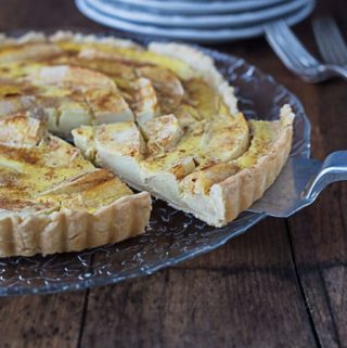 Tarte Normande: A French apple tart with custared. |ethnicspoon.com