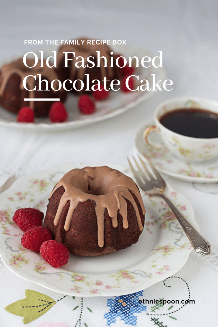 Aunt Lou's Old Fashioned Chocolate Cake - Analida's Ethnic Spoon