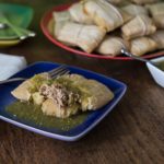 Pork tamales in salsa verde | ethnicspoon.com