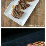 Coffee and jerk seasoning marinated pork chops for some great grilling flavors. | ethnicspoon.com