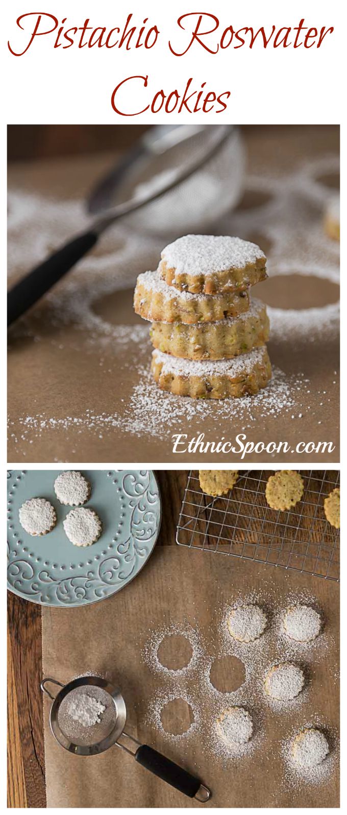 Pistachio Rosewater Cookies - Analida's Ethnic Spoon
