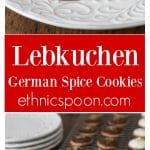 Like spice cookies? You will love these traditional German Christmas Lebkuchen cookies with and interesting history and recipe. | ethnicspoon.com