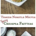 Turkish spicy chickpea fritters or burgers: nohutlu mücver is super easy to make. | ethnicspoon.com