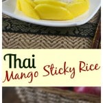 A fabulous dessert recipe from Thailand: Thai Mango stick rice is easy, sweet and delicious. | ethnicspoon.com