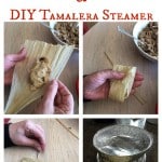 One of my Latin holiday favorite recipes: Pork tamales with salsa verde! Please I really cool kitchen hack to make your own tamale steamer with pie tins! |ethnicspoon.com