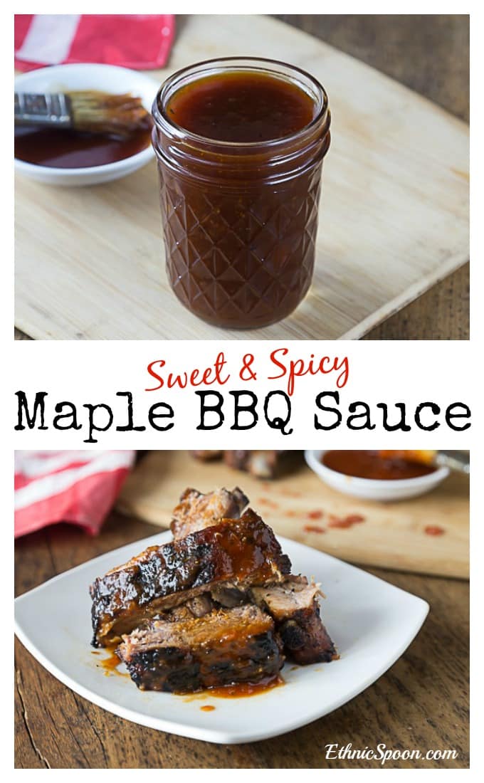 Sweet and Spicy Maple BBQ Sauce Analida's Ethnic Spoon