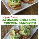 Try a Latin style open face sandwich. Layer some chili lime chicken with avocado, tomatoes and queso fresco for a healthy lunch or dinner! #VidaAguacate | ethnicspoon.com