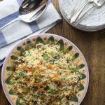 Try a Turkish style couscous salad with dates, apricots and pistachios. This is a great summer dish served cold topped with some yogurt. A nice combination of sweet and savory. | ethnicspoon.com
