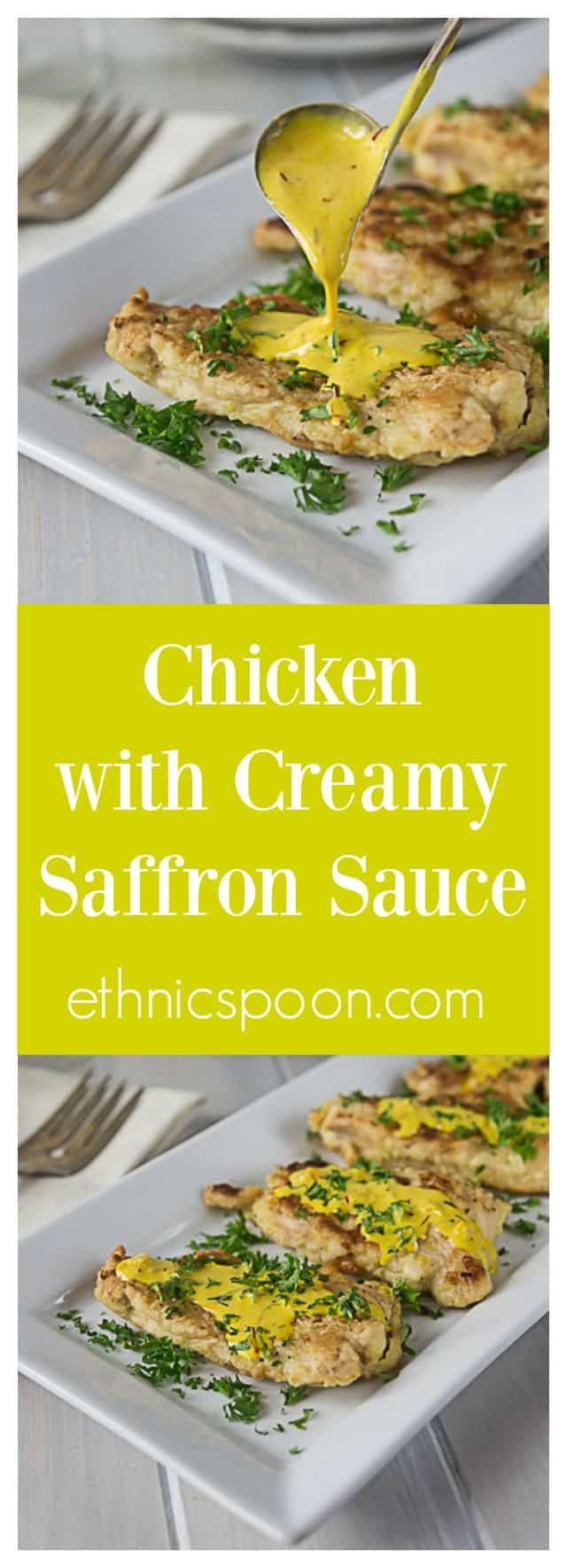Chicken in Creamy Saffron Sauce Analida's Ethnic Spoon