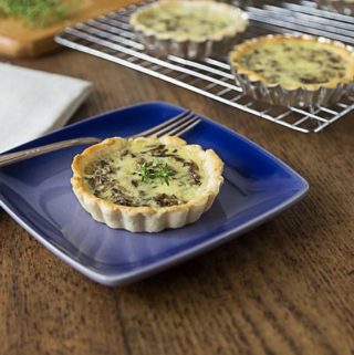 Try a rustic quiche with porcini mushrooms and gruyere. A delicious dish with earthy, nutty flavors and a nice pungent cheese too! You will love this! | ethnicspoon.com
