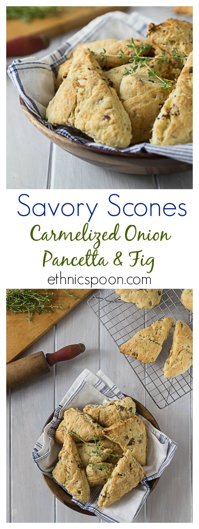 Caramelized Onion, Pancetta, Fig Scones Analida's Ethnic Spoon