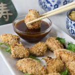 Homemade and healthy baked teriyaki chicken tenders is super simple! Marinate and coat with some toasted panko bread crumbs then bake. You will love these and they are a great low fat dish! | ethnicspoon.com