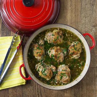 Tender and juicy beer braised herbed chicken. You can use chicken breast or thighs. You'll love this recipe and it will fill your house with a delicious aroma! | ethnicspoon.com