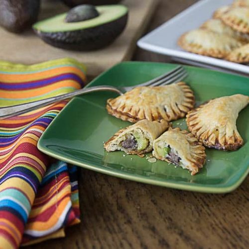 Avocado, Black Beans, Queso Fresco Empanadas