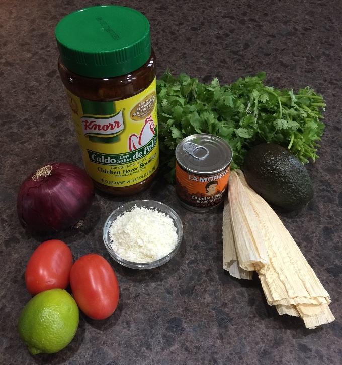 Ingredients for chipotle tamales, queso fresco & cilantro stuffed chicken breast. | ethnicspoon