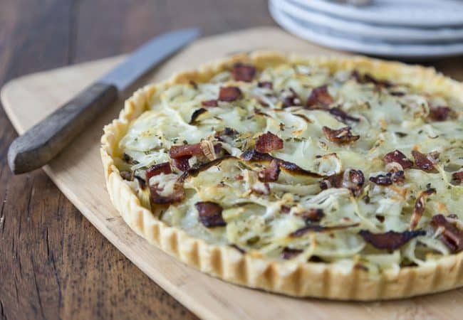 Potato, Bacon, Gruyere Tart - Potato Pie - Analida's Ethnic Spoon