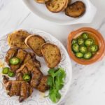 Here is a must try for your next party and grilling event! How about a classic Spanish tapas dish! Spicy marinated pork tenderloin medallions in paprika marinade and flash grilled al la plancha or al carbon. | ethnicspoon.com