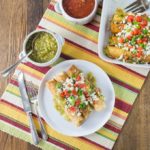 Like Mexican food? You will love the flautas! I like to drop my Mexican three cheese flautas in a hot pan with a little oil to give them a nice color and then I bake them with salsa verde and some queso fresco on top. I love Mexican food! This recipe is so easy to make too! | ethnicspoon.com