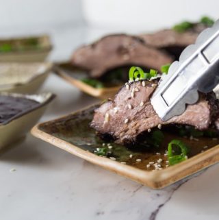 Dry rub the ribs and brush with some BBQ sauce. Refrigerate for 2 hours then bake in the oven for 1 hour. Fire up the grill to finish with a nice crispy brown exterior. You will love this homemade Asian style sweet spicy and sticky BBQ sauce. | ethnicspoon.com
