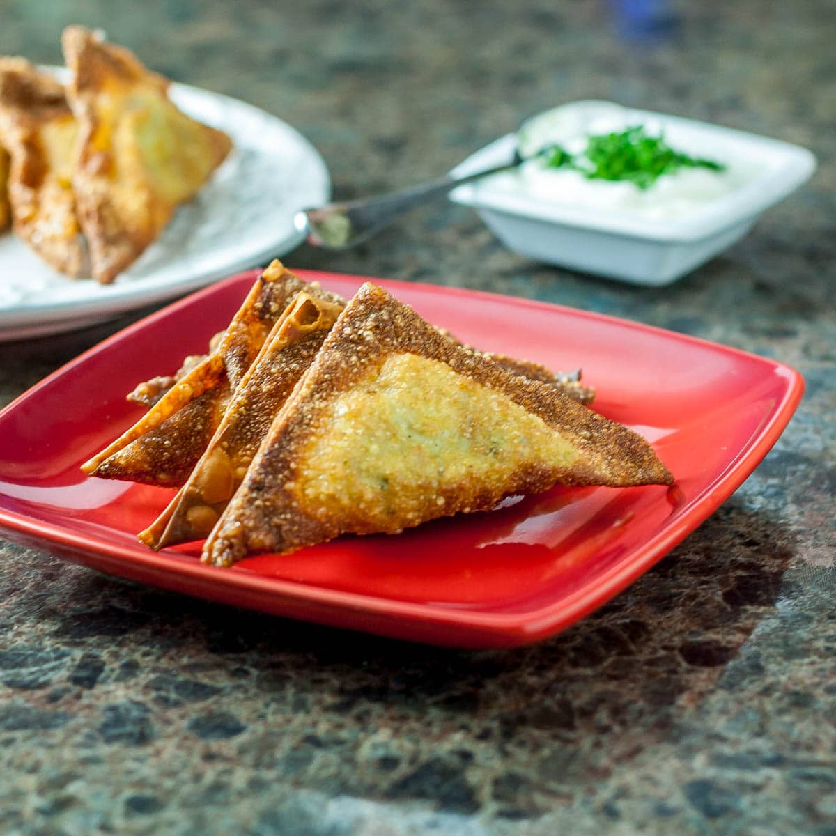 Aloo Samose (Indian-Spiced Potato Pastries)