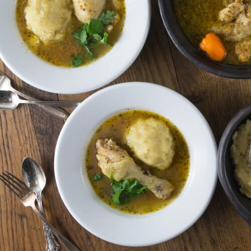 African Pepper Chicken Soup with Fufu - Analida's Ethnic Spoon